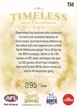 2019 Select Dominance - Timeless #T50 Scott Thompson Back